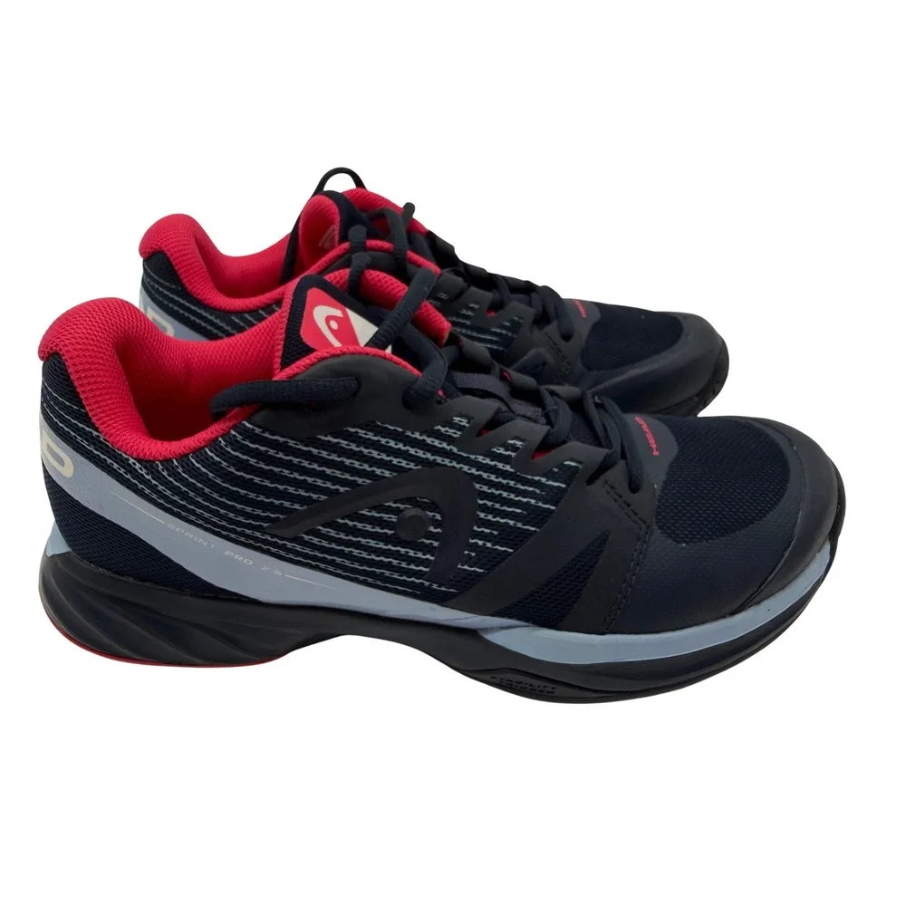 Head Sprint Pro 2.5 Tennis Shoes Women 8.5 Navy Pink Excellent Court Sneakers